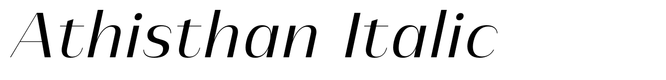 Athisthan Italic